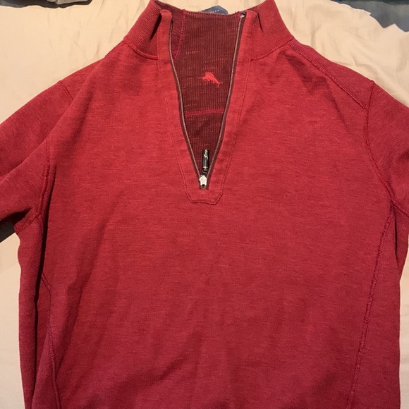 Tommy Bahama reversible thermal quarter zip size M - Picture 2 of 2